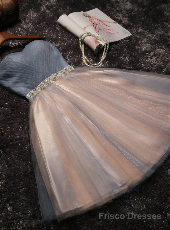 Tulle Sweetheart With Bow Homecoming Dress Main image