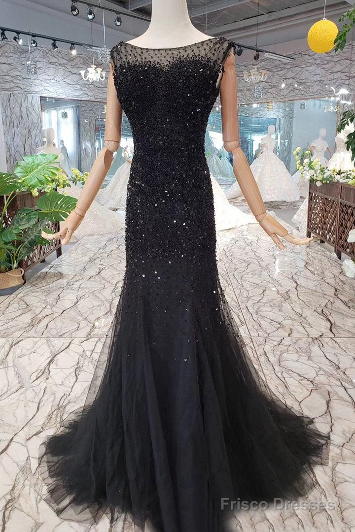 Tulle Trumpet/Mermaid Sweep Train Prom Dresses Main image