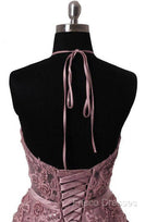 Tulle Wisteria Formal Prom Dress A-Line/Princess Scoop Neck Court Train With Appliqued