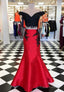 Two Pieces Long Prom Dress,Prom Dresses,Pageant Dress,Evening Dress,Ball Dance Dresses,Graduation School Party Gown