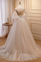 Unique And Noble Ivory Sleeveless Off Shoulder Ball Dress Ivory Sheer Thin Shoulder Strap With Backless Strap Formal Prom Dress
