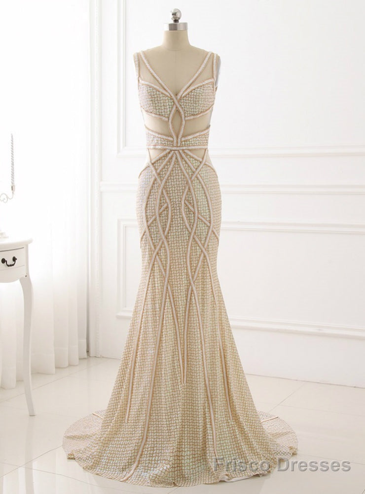 Unique Design Formal Women Dresses Illusion Back Evening Dress Main image