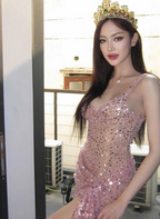Unique Sheath Straps Sequin Lilac Formal Tight Homecoming Dresses 8Th Grad Dance Graduation Dress Short Hoco Dresses