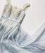 Unique Sweetheart Lace Chiffon Long Prom Dress, Lace Evening Dress