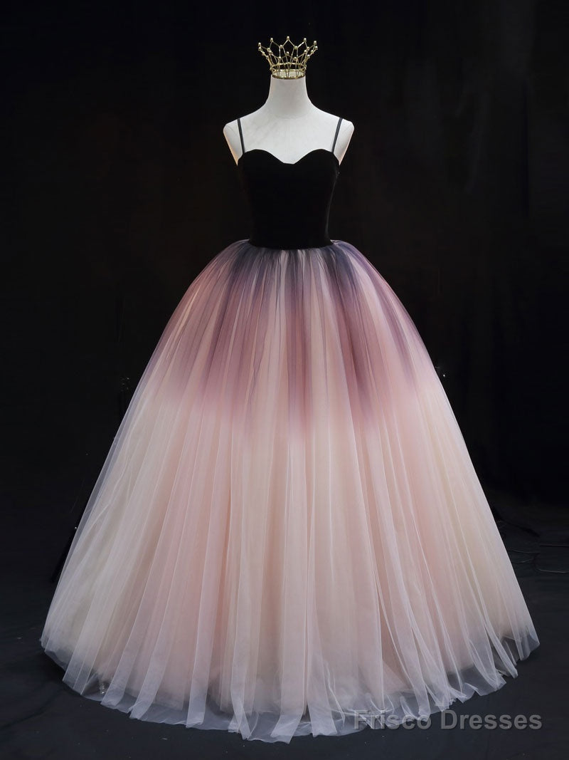 Unique Sweetheart Neck Tulle Long Prom Dress Secondary image