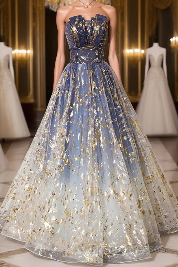 Unique tulle lace long Formal Prom Dresses tulle formal Dresses Main image