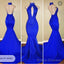 2025 Halter Blue Mermaid Prom Dresses