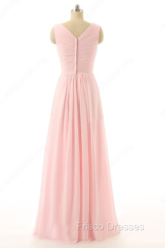 V-Neck Chiffon With Flower(S) Bridesmaid Dress Secondary image