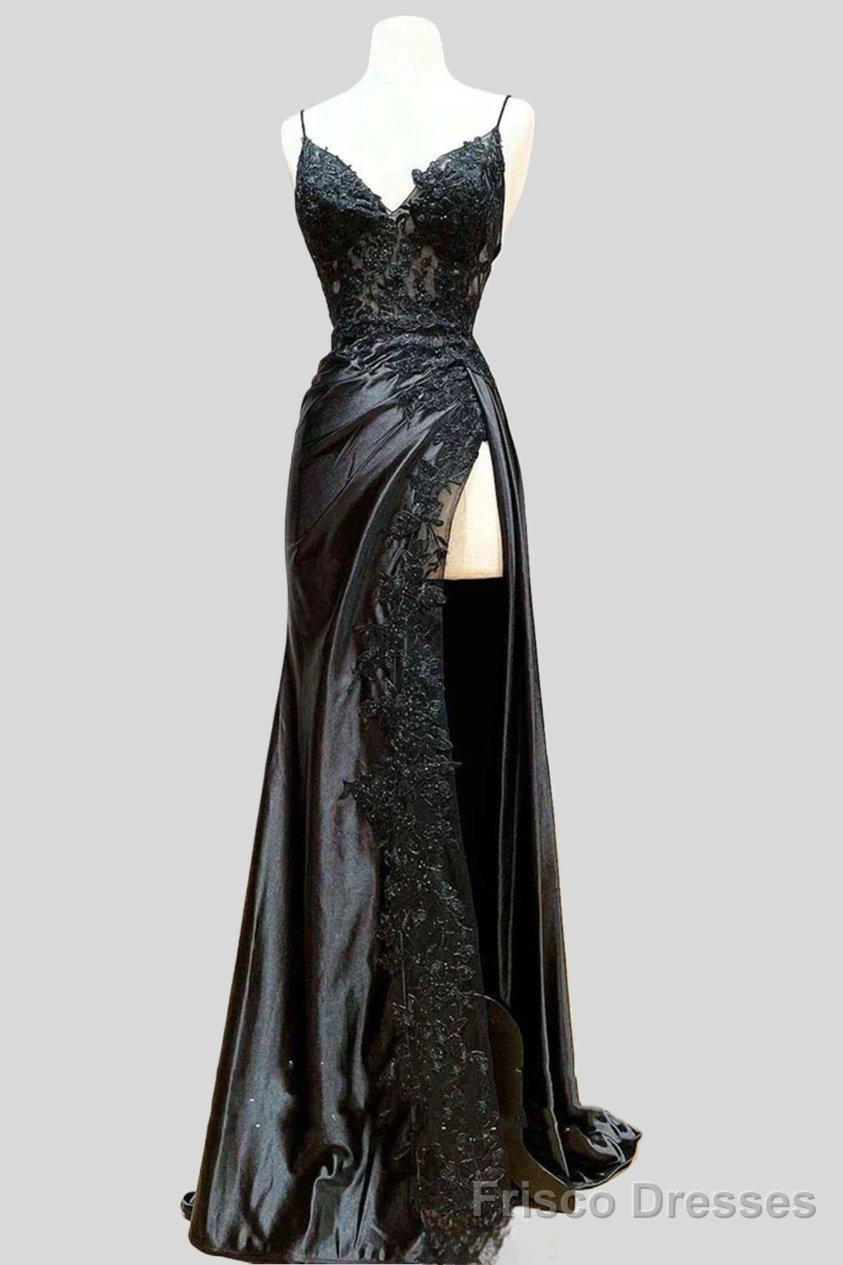 Wine Red Appliques Mermaid Long Formal Dress Secondary image