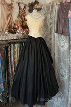 Vintage Ball Gown Sleeveless Long Black Formal Dress Formal Prom Dress