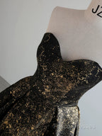 Vintage Ball Gown Sweetheart Sleeveless Long Formal Prom Gown Fairy Black Formal Prom Dress