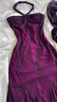 Vintage Blue Chiffon Long Prom Dresses Elegant  Beaded Party Dresses