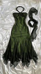 Vintage Blue Chiffon Long Prom Dresses Elegant  Beaded Party Dresses