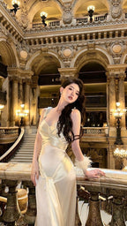 Vintage Champagne Prom Dress Mermaid Birthday Outfits