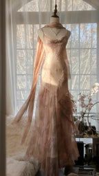 Vintage Evening Dresses, Sleeveless Long Party Gowns