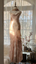 Vintage Evening Dresses, Sleeveless Long Party Gowns