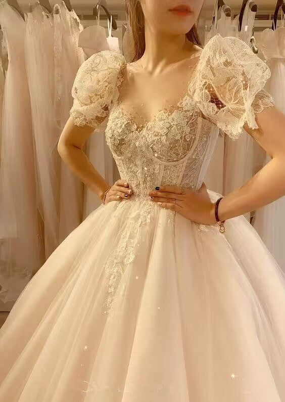 white dress long sleeve formal Chic White Satin Long Sleeves A-Line Wedding Dresses Long