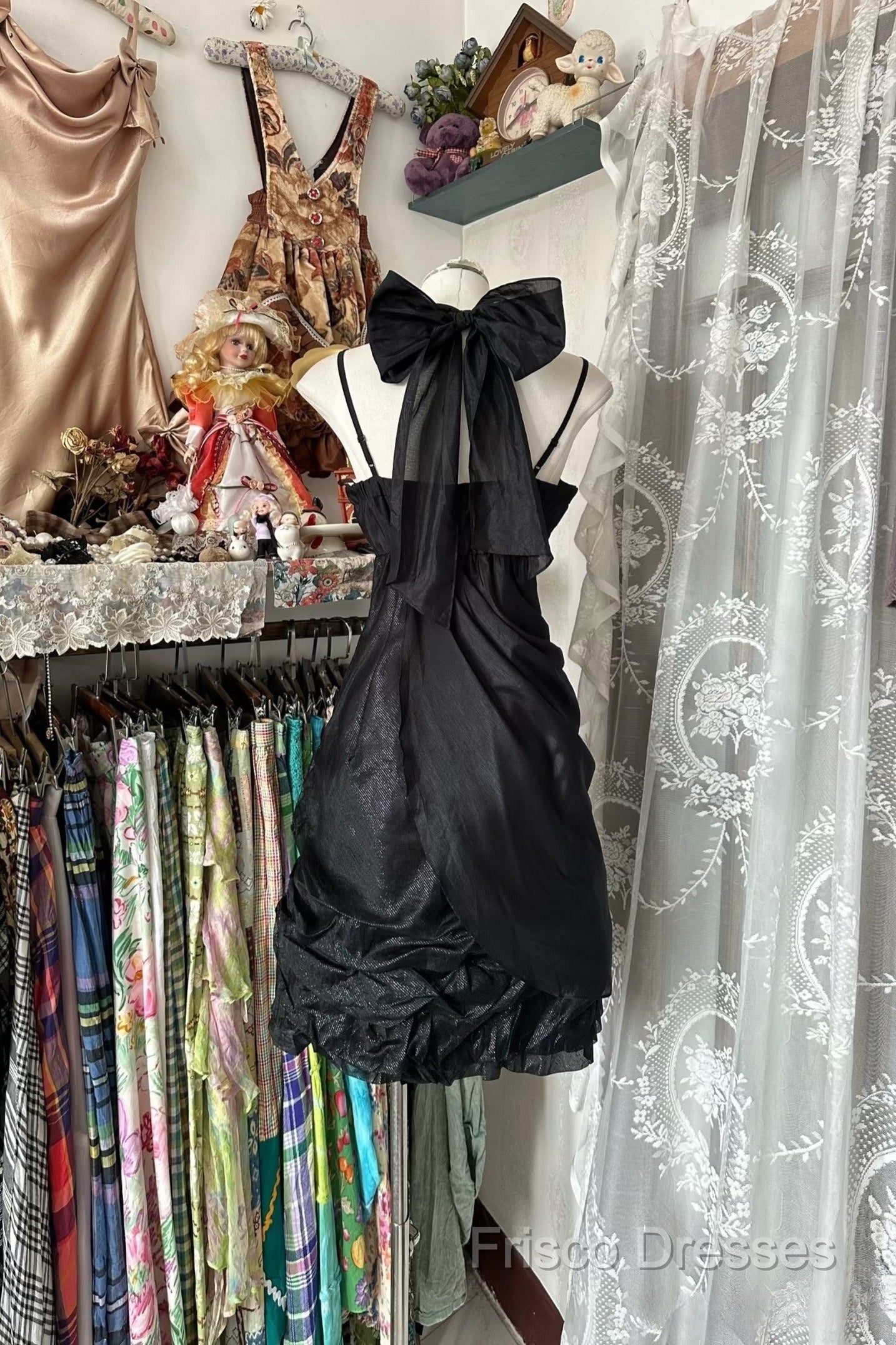 Vintage Fashion A Line Black Short Length Homecoing Birthday Dress Formal Prom Dress Secondary image