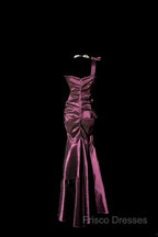 Vintage Mermaid One Shoulder Sleeveless Long Formal Prom Gown Fairy Formal Prom Dress