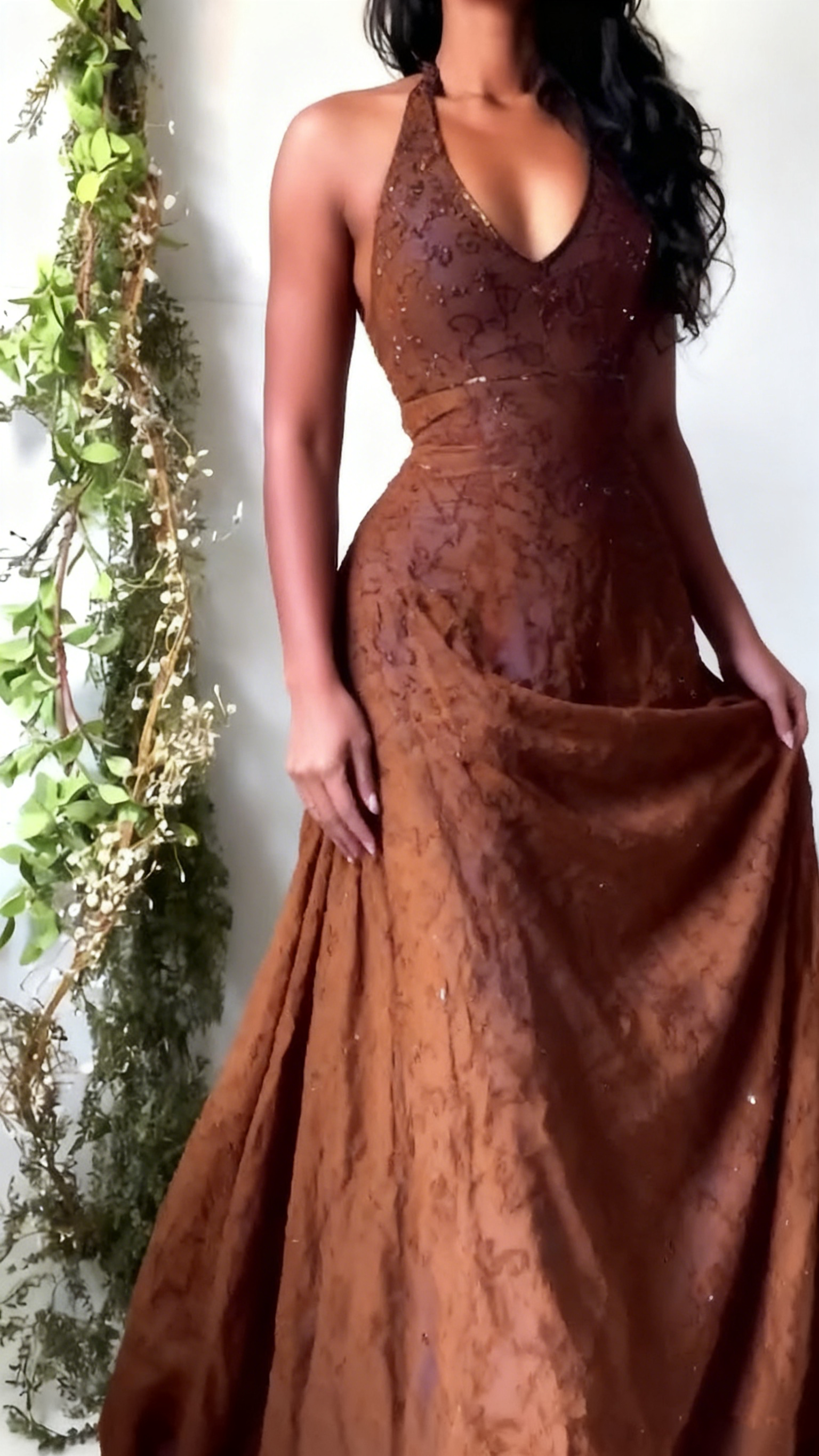 vintage mermaid dress Vintage Mermaid Purple Lace Halter Prom Dresses Long Evening Party Dre – Frisco Dresses