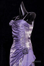Vintage Mermaid Spaghetti Straps Long Lilac Formal Prom Dress Birthday Outfits