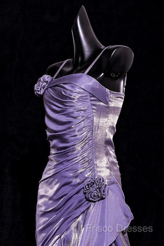Vintage Mermaid Spaghetti Straps Long Lilac Formal Prom Dress Birthday Outfits