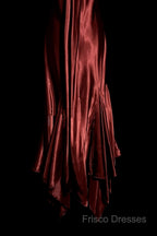Vintage Mermaid Spaghetti Straps Satin Burgundy Formal Prom Gown Fairy Formal Prom Dress