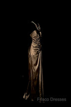 Vintage Mermaid Sweetheart Brown Long Formal Prom Gown Fairy Formal Prom Dress