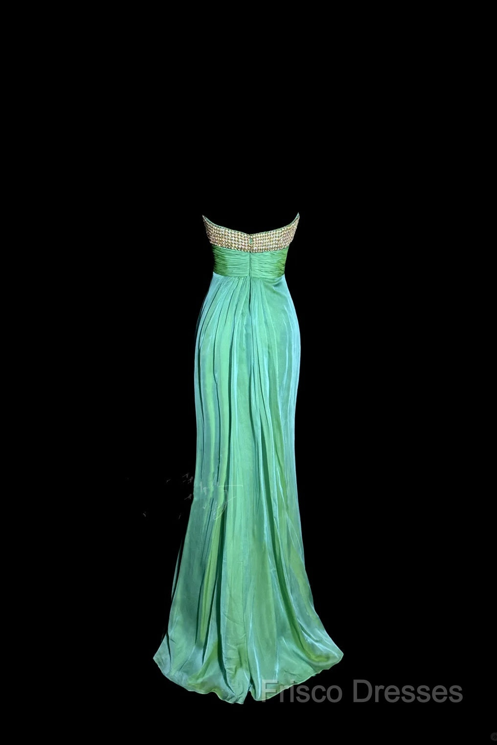 Vintage Mermaid Sweetheart Green Long Formal Prom Gown Fairy Formal Prom Dress