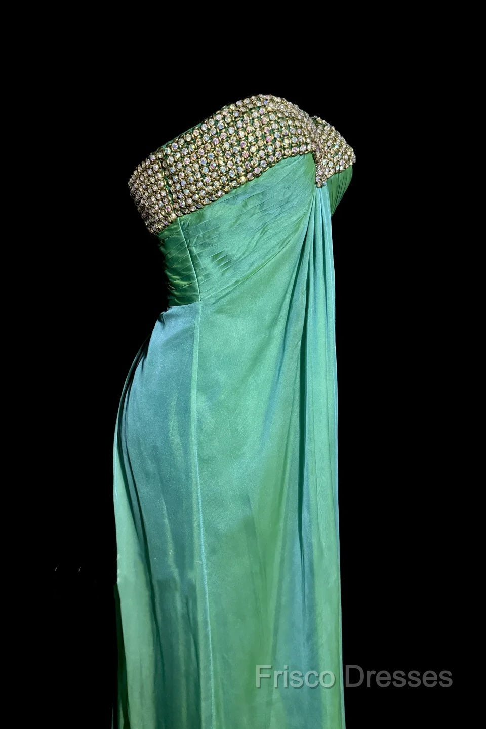 Vintage Mermaid Sweetheart Green Long Formal Prom Gown Fairy Formal Prom Dress