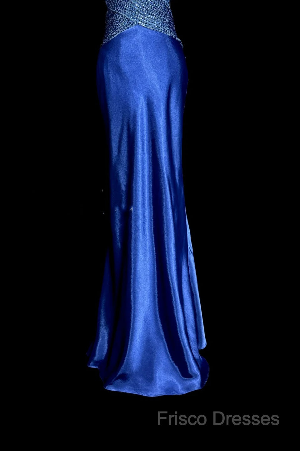 Vintage Mermaid Sweetheart Neckline Royal Blue Satin Backless Formal Prom Gown Fairy Formal Prom Dress
