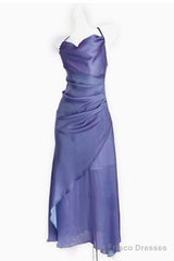 Vintage Sheath Halter Lilac Ankle Length Prom Dresses Birthday Outfits