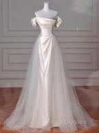 Vintage Sheath Off The Shoulder Satin Long Formal Prom Dress Party Evening Dress
