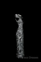 Vintage Sheath Off The Shoulder Silver Gray Sleeveless Long Formal Prom Gown Fairy Formal Prom Dress
