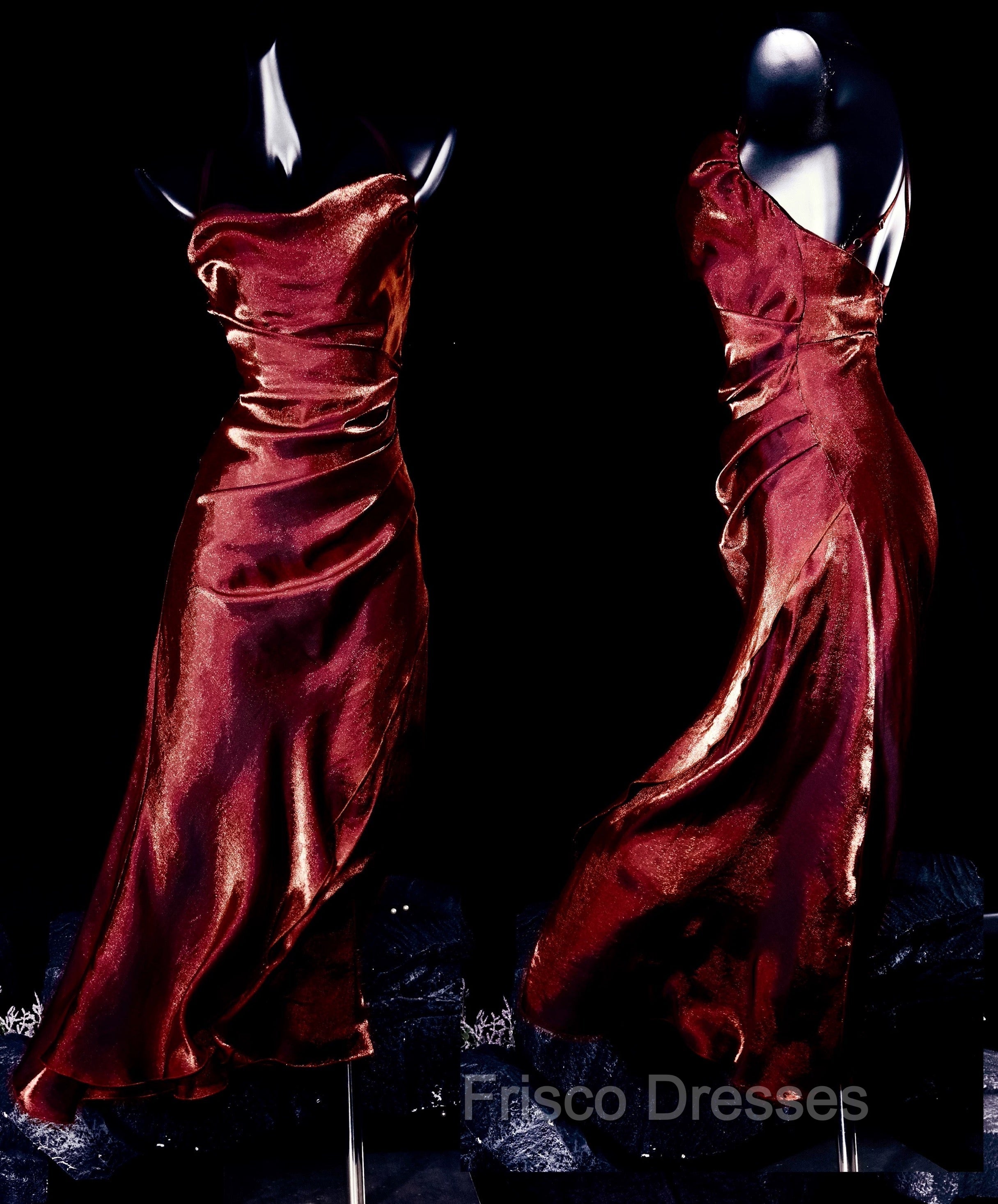 Vintage Sheath Spaghetti Straps Burgundy Ankle Length Formal Prom Dress Birthday Outfits