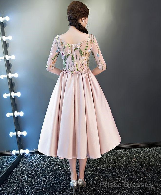 Vintage Style A-Line Party Dress Pink Homecoming Dresses Secondary image