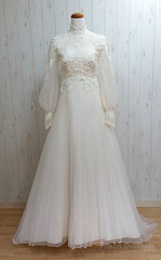 Wedding Dress, Lace Dress, Alternative Bridal Gown Prom Dress Long Formal Gowns