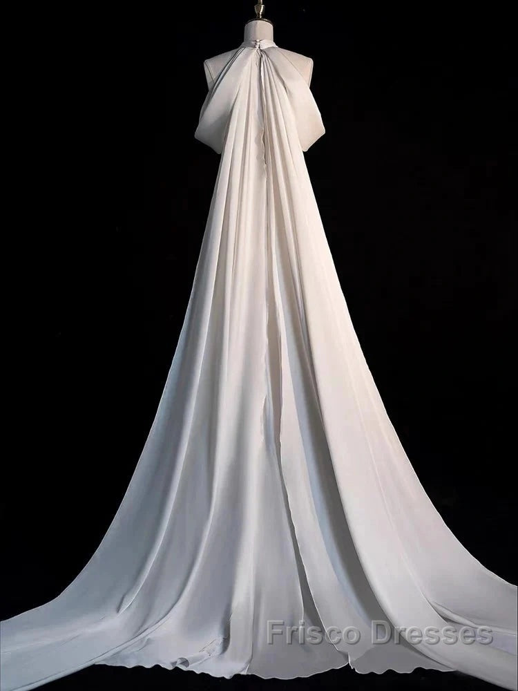 Weitese Dress Formal Prom Dress Stores Gorgeous Halter Mermaid Long Formal Prom Dress Light Wedding Dress With Train Party Dress Formal WomenS Dress