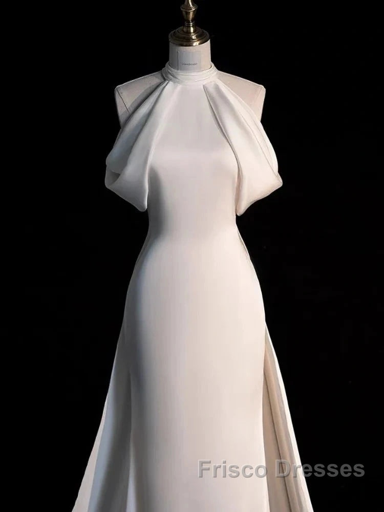 Weitese Dress Formal Prom Dress Stores Gorgeous Halter Mermaid Long Formal Prom Dress Light Wedding Dress With Train Party Dress Formal WomenS Dress