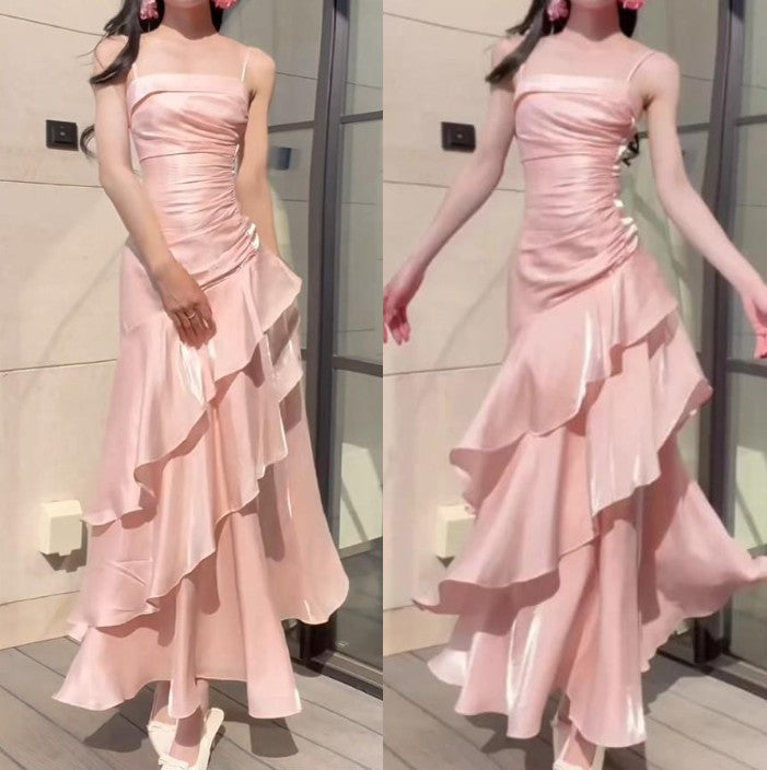 Vintage-Inspired Birthday Party Dresses Under $160 White Ruffled Layered Fairytale Graduation Prom Dresses