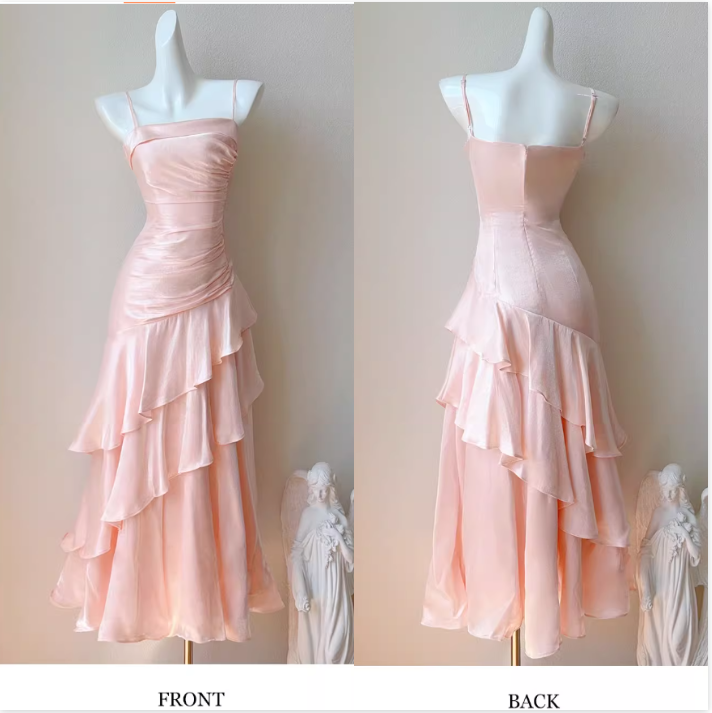 Vintage-Inspired Birthday Party Dresses Under $160 White Ruffled Layered Fairytale Graduation Prom Dresses