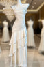 White Enchanted Formal Prom Dress For Party&Birthday&Graduation-Ruffled Layered Fairytale Formal Dress