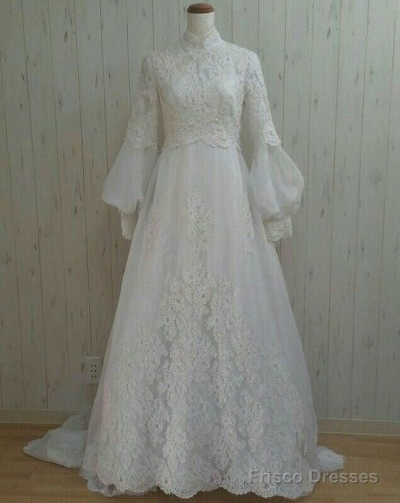 White Lace Prom Dress , Charming Prom Dress Main image