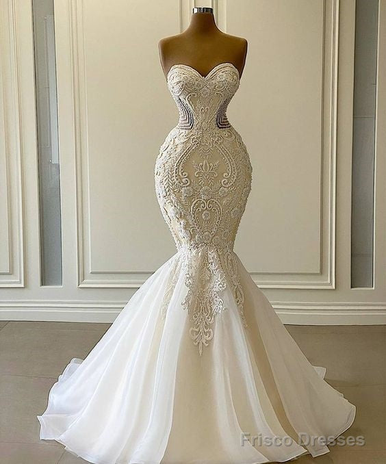 White Long Formal Prom Dress Wedding Dress Main image
