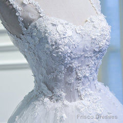 White Lovely Tulle With Lace Princess Cute Sweetheartt Short Party Dress, White Short Prom Dresses