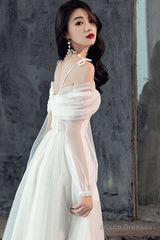 White Sweetheart Off Shoulder Tulle Short Prom Dress