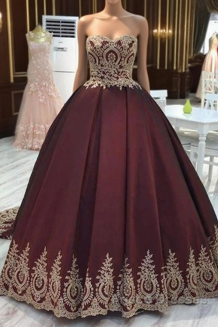 Wine Red Wedding Dress,Burgundy Wedding Gowns Formal Prom Dress Main image