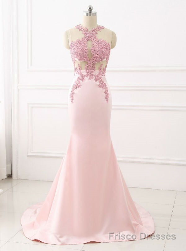 Women Formal Gown For Prom Sexy Mermaid Evening Dress Lace Appliques Main image