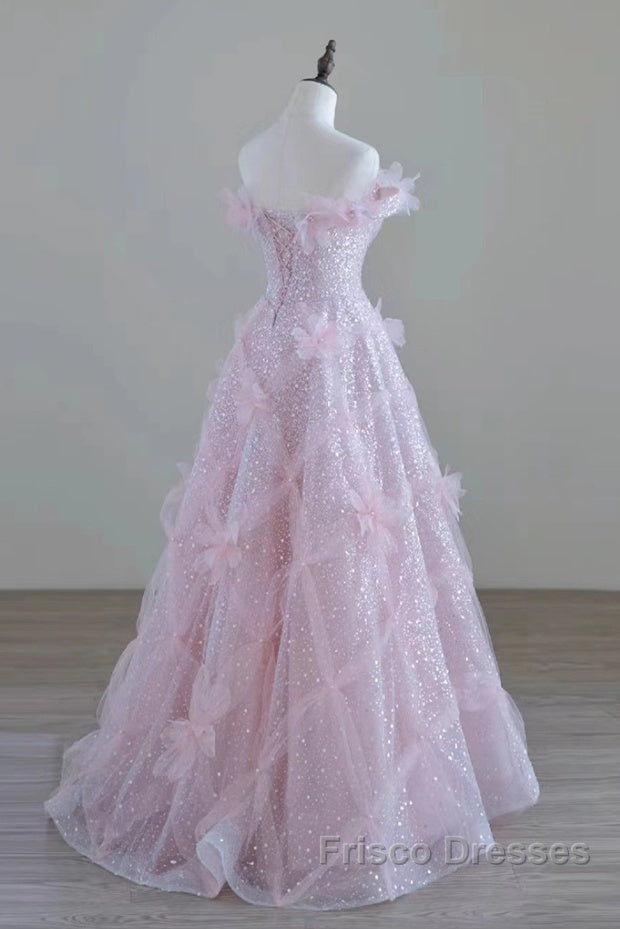Women High Feeling Pink Fairy Formal Prom Dress Long Party Dress