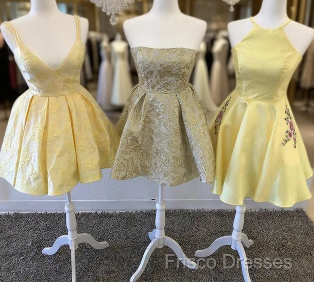 Yellow Homecoming Dress Main image